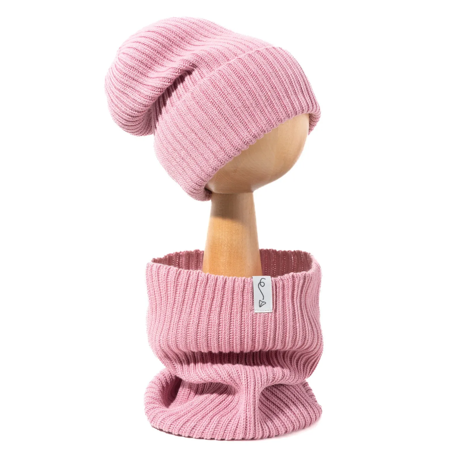 Czapeczka z dzianiny bawełnianej - PINK