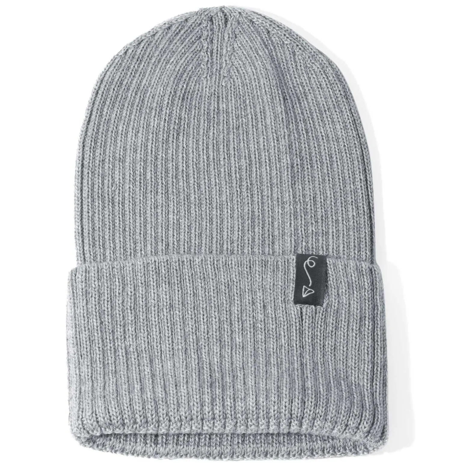 Czapeczka z wełny Merino - GREY MELANGE