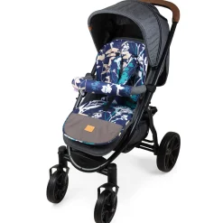 Dwustronna wkładka do wózka spacerowego - Navy Blue