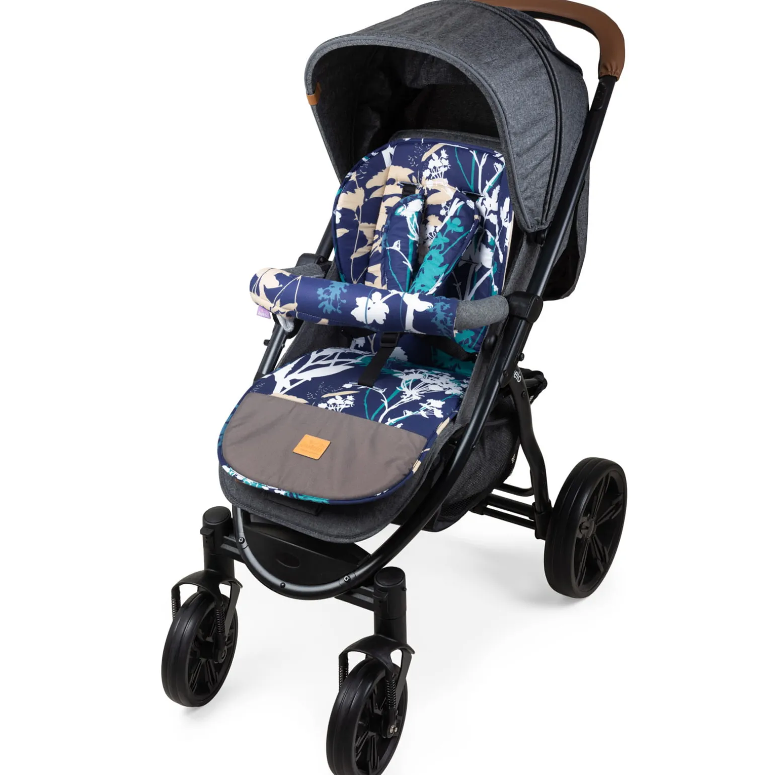 Dwustronna wkładka do wózka spacerowego - Navy Blue