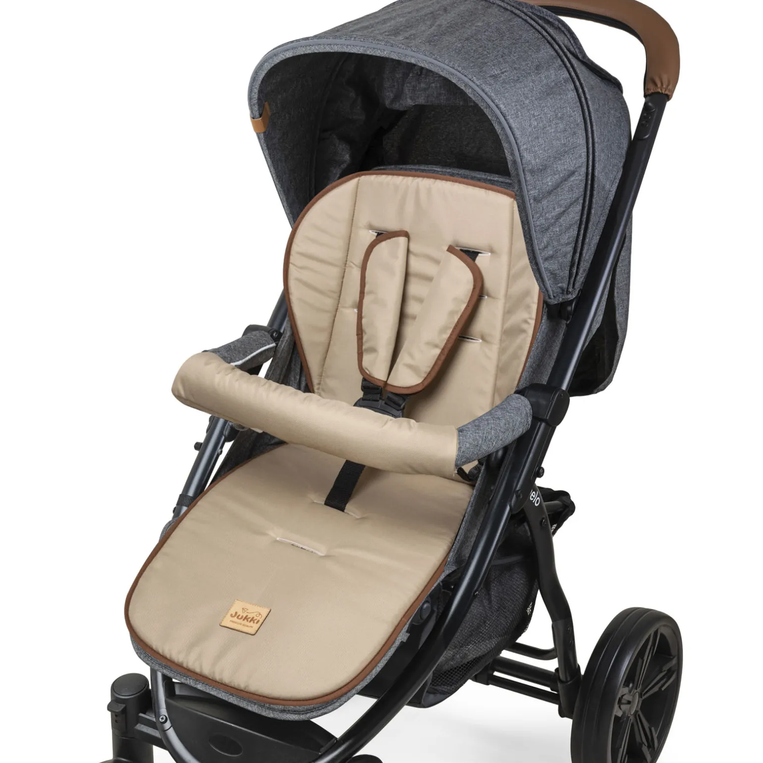 Dwustronna wkładka do wózka spacerowego - Beige