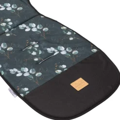 Dwustronna wkładka do wózka spacerowego - Eucalyptus Black