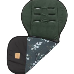 Dwustronna wkładka do wózka spacerowego - Eucalyptus Black
