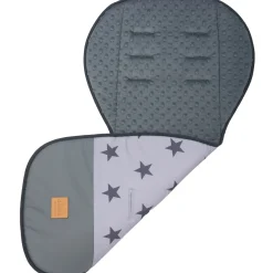 Dwustronna wkładka do wózka spacerowego - Grey Stars