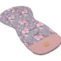 Dwustronna wkładka do wózka spacerowego - Tea Roses