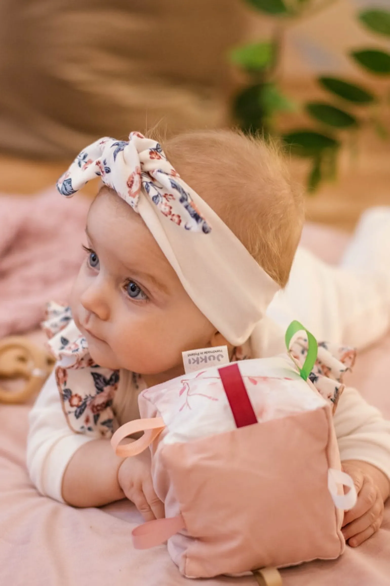 Elastyczna opaska z kokardą 2 pack Roses
