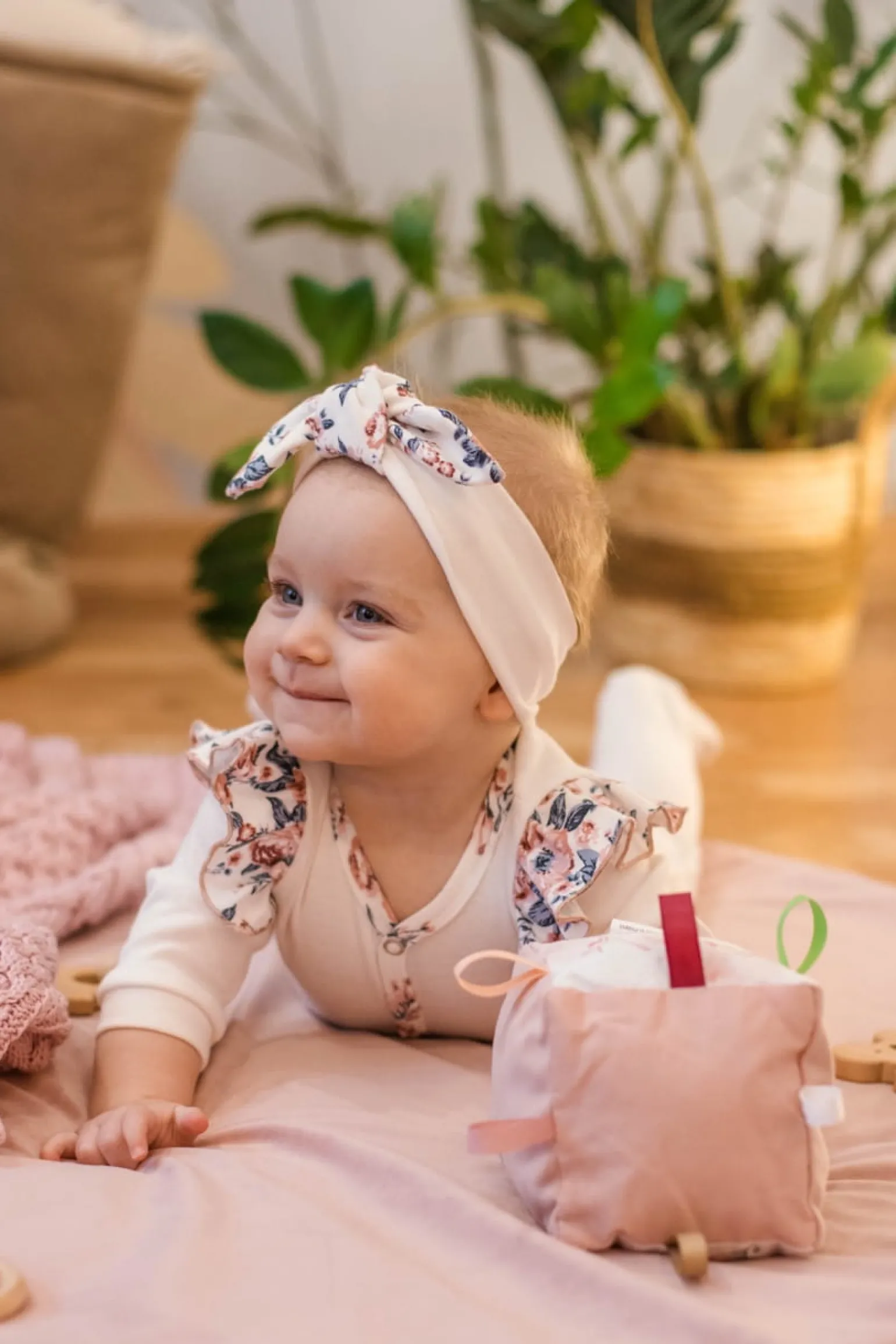 Elastyczna opaska z kokardą 2 pack Roses