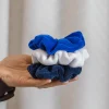 Gumka do włosów SCRUNCHIES welur chabrowy