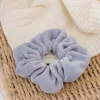 Gumka do włosów SCRUNCHIES welur jasnoszary