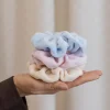 Gumka do włosów SCRUNCHIES welur ecru