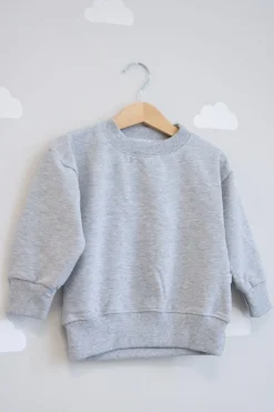 JUKKI Bluza dresowa oversize - Grey Melange