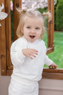 JUKKI Bluza dresowa oversize - Ecru