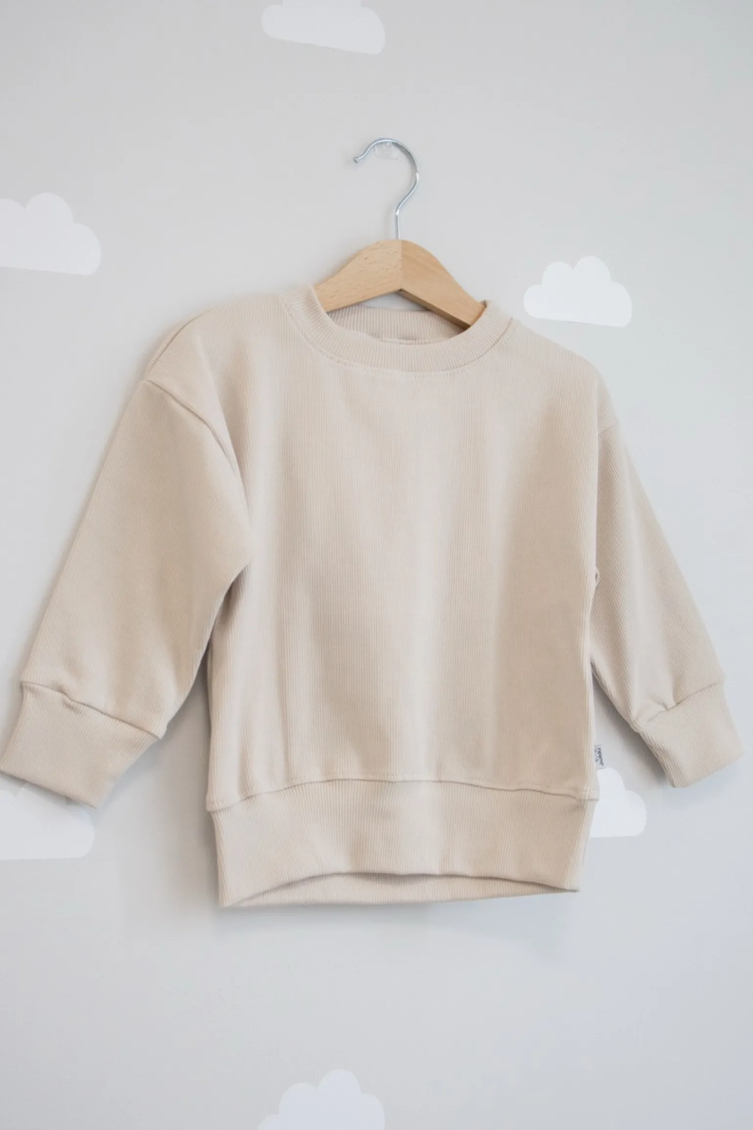 JUKKI Komplet prążkowany dziecięcy - Beige