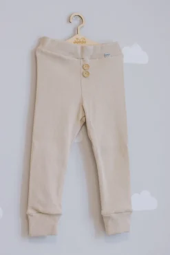 JUKKI Komplet prążkowany dziecięcy - Beige