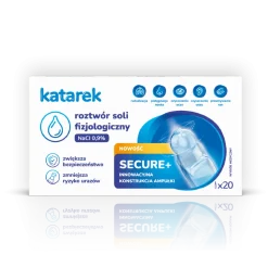 KATAREK Secure+ roztwór soli fizjologiczny NaCI 0,9% 20×5 ml