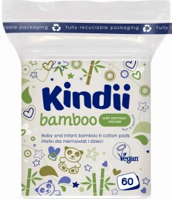 KINDII Bamboo Płatki dla niemowląt i dzieci 60 szt.