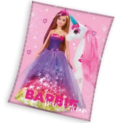 Kocyk dla Dzieci Coral 130x170 cm Barbie