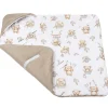 Kocyk do fotelika samochodowego - Boho Bears i Cappuccino Soft Velvet