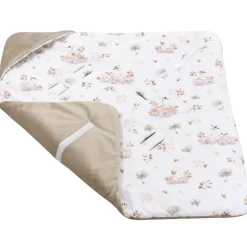 Kocyk do fotelika samochodowego - Swan Family i Cappuccino Soft Velvet