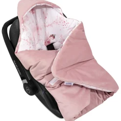 Kocyk do fotelika samochodowego - Little Fairy i Smokey Pink Soft Velvet