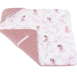 Kocyk do fotelika samochodowego - Little Fairy i Smokey Pink Soft Velvet