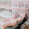 Kocyk do fotelika samochodowego - Roses i Smokey Pink Soft Velvet