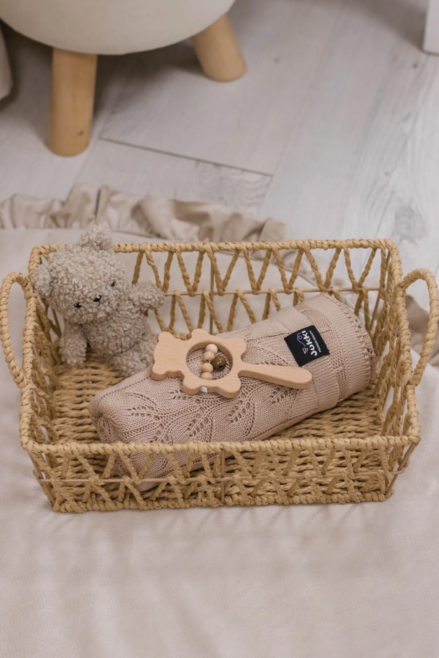 Kocyk dziany BAMBUS 75 x 100 cm - Taupe