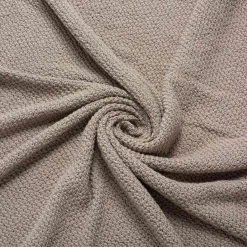 Kocyk dziany BAWEŁNA 80 x 100 cm - Taupe