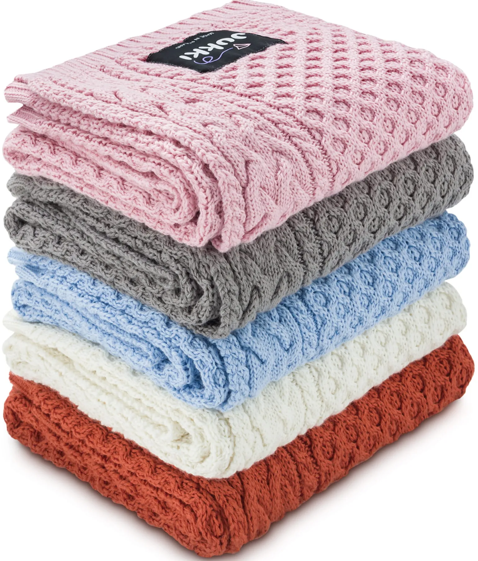 Kocyk dziany MERINO 85 x 100 cm - Pink Cupcake