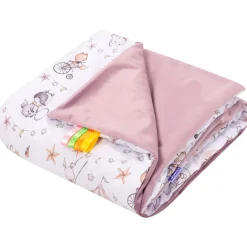 Kocyk dziecięcy 75x100cm - Candy Circus i wrzosowy Soft Velvet