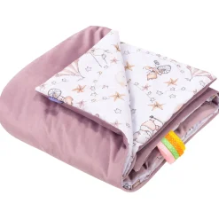 Kocyk dziecięcy 75x100cm - Candy Circus i wrzosowy Soft Velvet