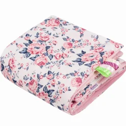 Kocyk niemowlęcy 55x75cm - Roses i Smokey Pink Soft Velvet