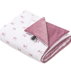 Kocyk przedszkolaka 100x140cm - Blackberry Dreams i Old Rose Velvet