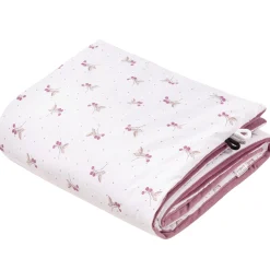 Kocyk przedszkolaka 100x140cm - Blackberry Dreams i Old Rose Velvet