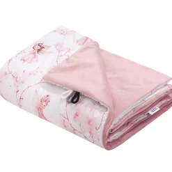 Kocyk przedszkolaka 100x140cm - Little Fairy i Smokey Pink Soft Velvet