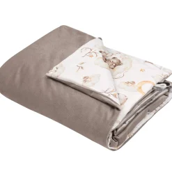 Kocyk przedszkolaka 100x140cm - Sweet Teddy i Latte Velvet