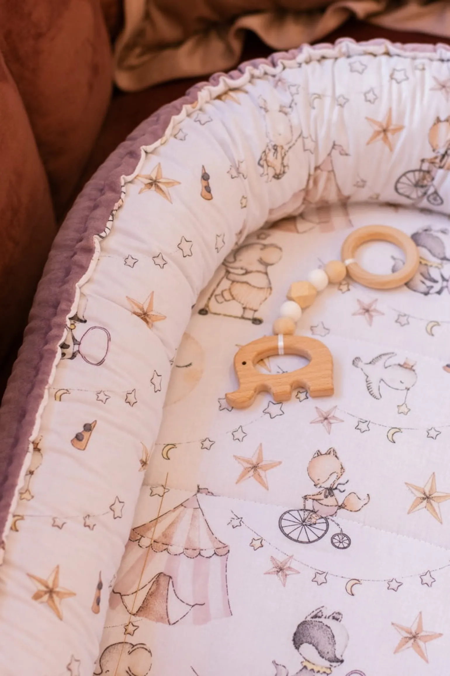 Kokon Comfort - Candy Circus i wrzosowy Soft Velvet