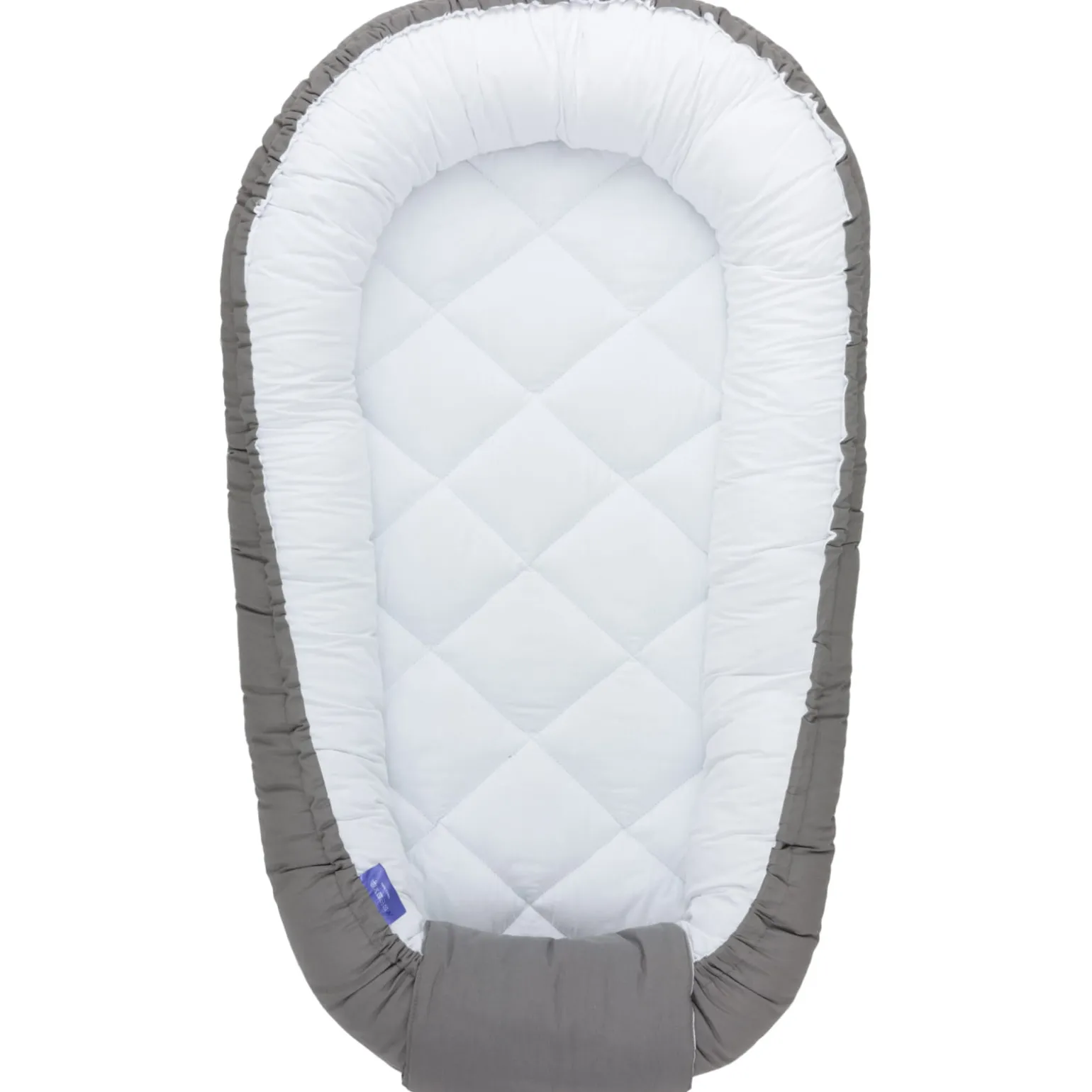 Kokon Comfort - Pikowany szary i biały