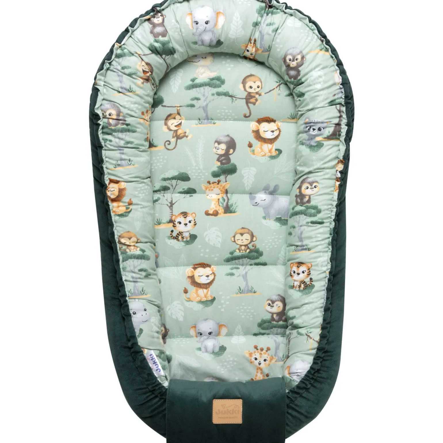 Kokon Comfort - Tropical Animals i butelkowy Velvet