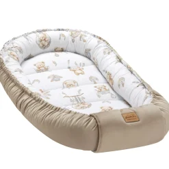Kokon XXL 65 x 120 cm - Boho Bears i Cappuccino Soft Velvet
