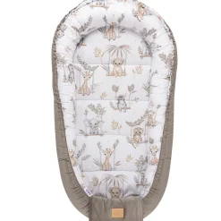 Kokon XXL 65 x 120 cm - Happy Jungle i Latte Velvet