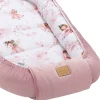 Kokon XXL 65 x 120 cm - Little Fairy i Smokey Pink Soft Velvet