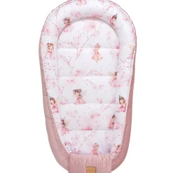 Kokon XXL 65 x 120 cm - Little Fairy i Smokey Pink Soft Velvet