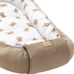 Kokon XXL 65 x 120 cm - Mr. Teddy i Caramel Velvet