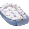 Kokon XXL 65 x 120 cm - Pilot Bears i jeansowy Velvet