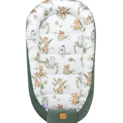 Kokon XXL 65 x 120 cm - Savanna Fun i oliwkowy Velvet