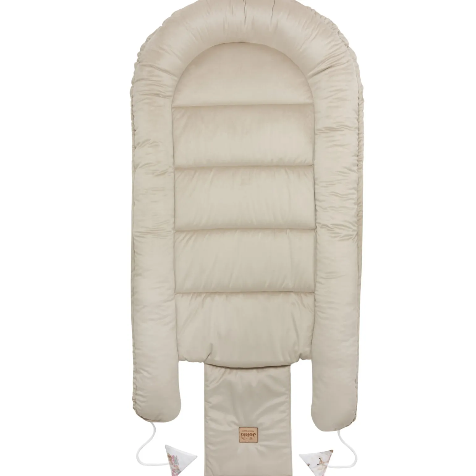 Kokon XXL 65 x 120 cm - Swan Family i Cappuccino Soft Velvet