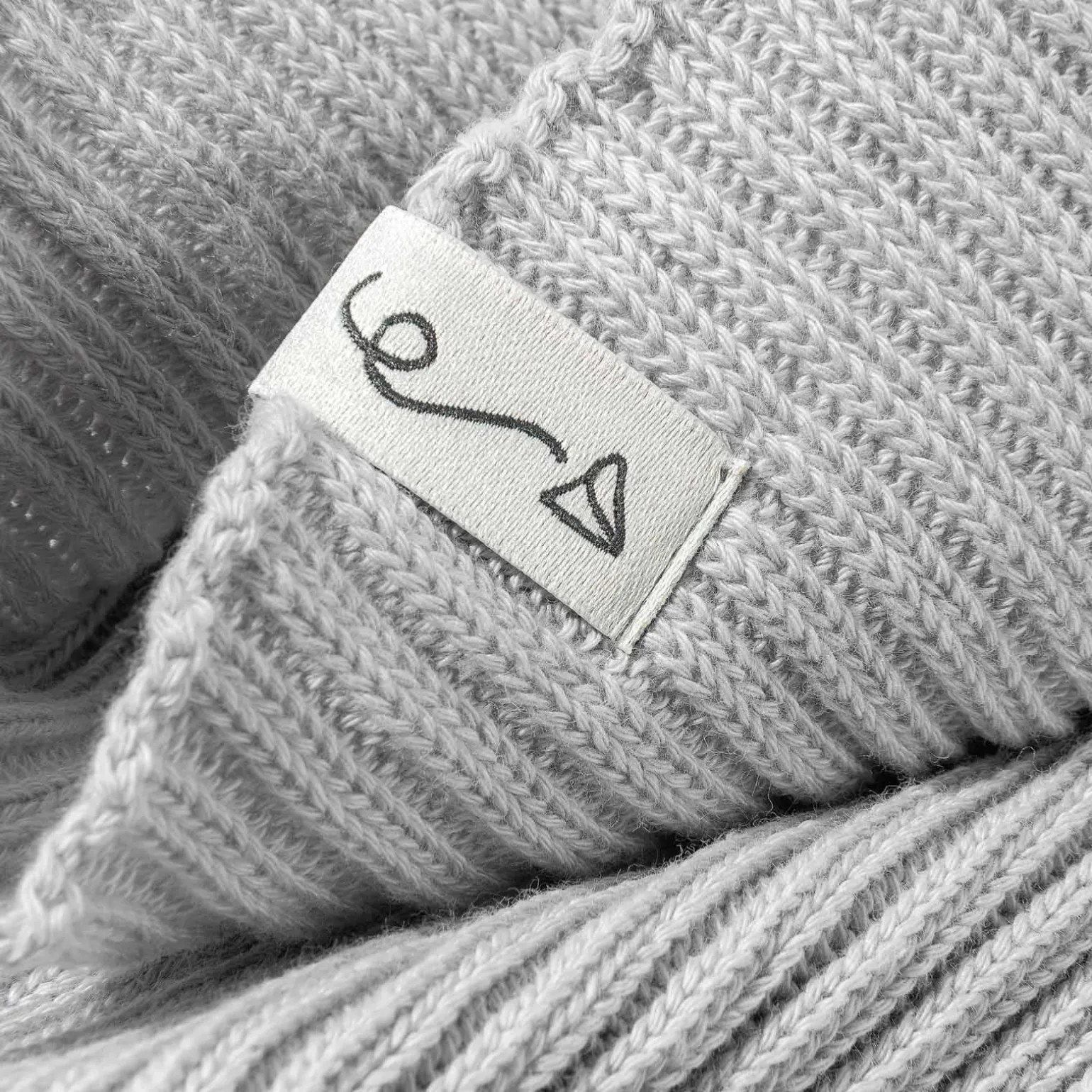 Komin dziecięcy z dzianiny bawełnianej - LIGHT GREY