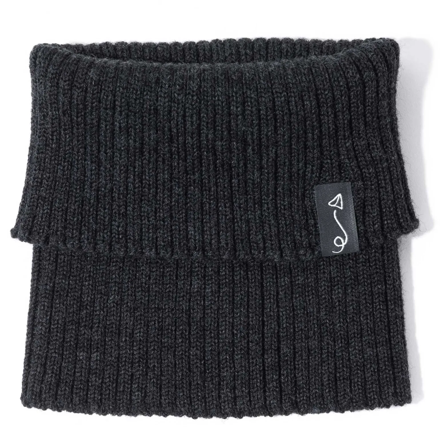 Komin dziecięcy z wełny merino - GRAPHITE MELANGE