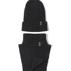 Komin z golfem z wełny merino - GRAPHITE MELANGE